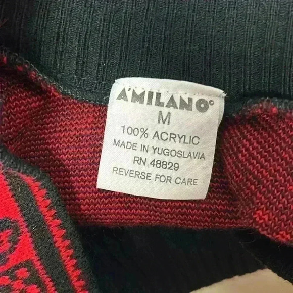 1970s 80s sweater V-neck size small - Picture 5 of 5